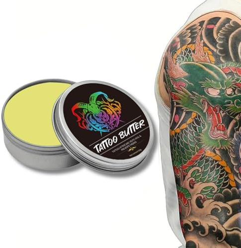 Tattoo Butter - Tattoo Aftercare - Tattoo Aftercare Body Butter for Color Enhancement，Hydrating，Nourishing - Natural Tattoo Body Moisturiser - Tattoo Aftercare Butter Balm - Tattoo Aftercare Cream