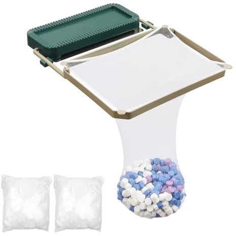 Sarini Colador de Fregadero Plegable con 50 Bolsas de Malla para Verduras, Frutas, restos de Cocina y colador de Fregadero Verde té para una gestión eficaz de los residuos de Alimentos