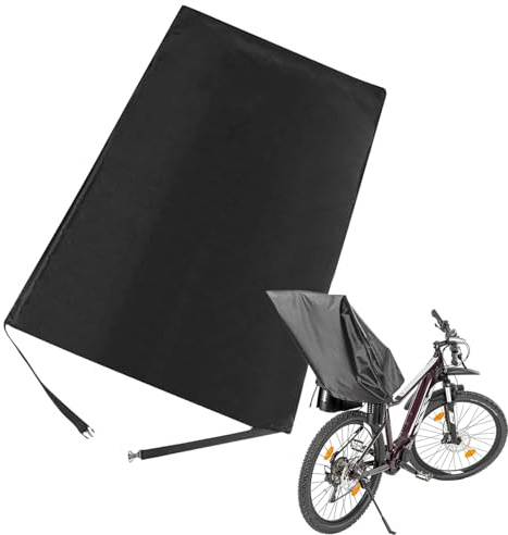 Cubierta De Lluvia Del Asiento Para Bicicleta - 400D Oxford Black 65x52x70cm, Cubierta De Silla De Silla Para Bicicleta Resistente Al Polvo Con Protección Impermeable, Al Aire Libre, Viajes |