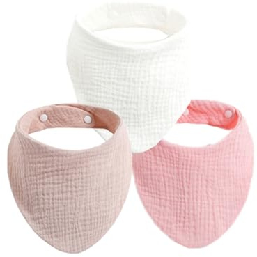Bavoirs pour rots pour nouveau-né, gaze de coton, bavoir bave, bavoir triangulaire respirant, bouton-pression pour bébé, serviette de salive, bavoirs pour bébé fille, bavoirs pour bébé garçon, garçon,