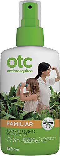 OTC Antimosquitos Spray Repelente de Insectos Familiar, Protege Contra Mosquitos, Mosquito Tigre, Zika y Garrapatas Hasta 6 Horas, Rápida Absorción, A Partir de 1 Año, 100 ml