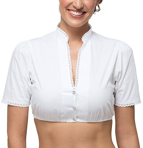 Stockerpoint Dam Dorette Traditionell blus, Vit, 44
