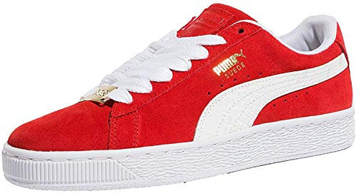Puma Suede Classic Bboy Fabulous 202 Unisex Sneakers (37.5, Flame Scarlet White)