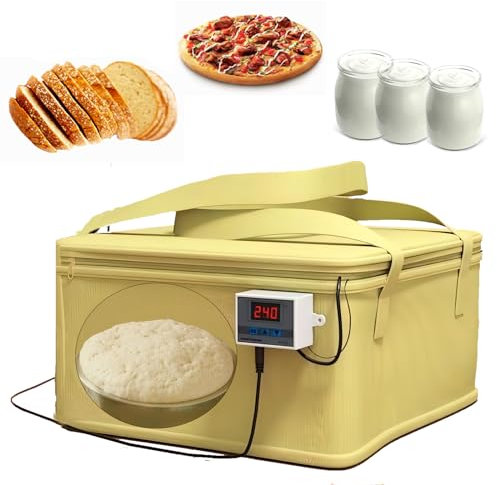Versatile Dough Proofer with Heater Bread Pizza Dough Proofing Box kit Temperature Control Proofing Accessories for Making Bread, Yogurt, Natto and Handmade Soap (#1)