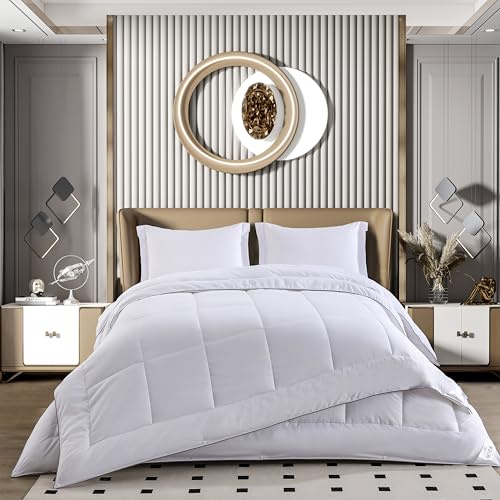 NORA HOME Relleno Nordico Cama 90 4 Estaciones. Conjunto 2 Edredones Antiácaros Fibra 3D. Nivel Térmico hasta 4.5/5. Tacto Plumón. 3 en 1 (125+250=375 gr/m²). Acabado Doble Costura y Bordonado - Duo