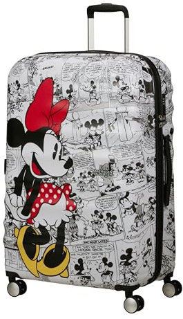 American Tourister Wavebreaker Disney FL - Spinner L, Koffer, 77 cm, 96 L, Mehrfarbig (Minnie Comics White)