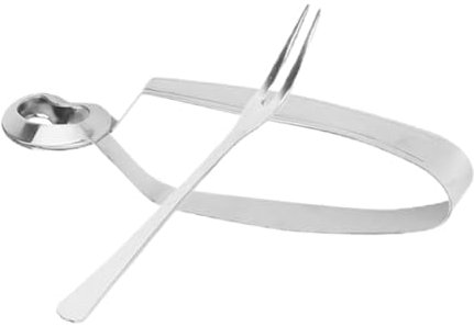 Alipis Pinze Per Cucinare E Mangiare in Acciaio Inox Set Di Forchette Per Lumache 2 Pezzi Qualità Da Ristorante