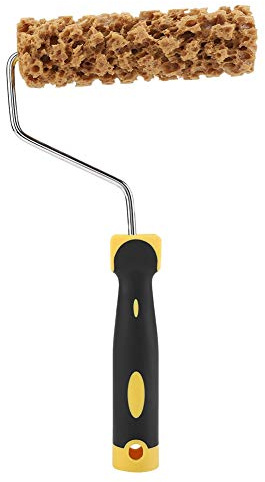 Uadme Pinceau à rouleau à texture avec poignée, décoration pour outils de peinture murale