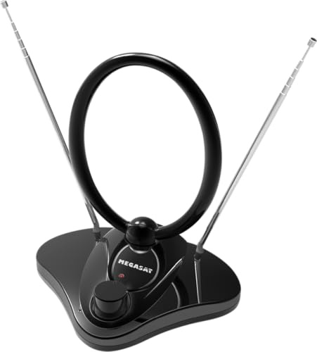Megasat DVB-T 30 V2 – Antenna (DVB-T/DVB-T2, FM, DAB/DAB+, amplificatore 28 dB, filtro LTE) – Nero