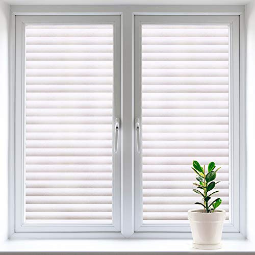 Window Stickers Privacy Solution – Vinyl Window Film & Window Cling for Glass Windows and Doors, Soft Light Privacy Film Blinds(60×300cm)