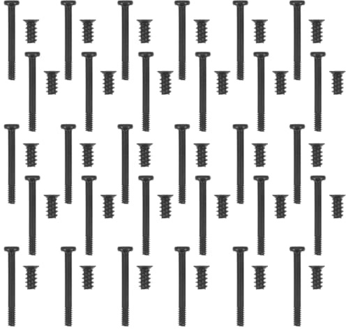 ULTECHNOVO Case Fan Screw Kit Flat Head M5 Self Tapping Screws Long Short Set for Pc Computer Cooling Fans 60Pcs