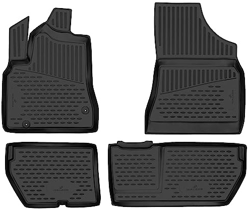 WALSER XTR Gummi Fussmatten Auto für Citroen Berlingo Multispace (B9) 04/2008-2018, 100% passgenaue Auto Fußmatten, robuste Universal Fußmatte Auto, Gummimatten Auto, Auto Fussmatten Gummi