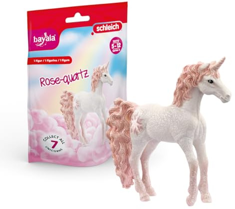 SCHLEICH 70770 Sammeleinhorn Rosenquarz, ab 5 Jahren, BAYALA - Spielfigur, 16 x 12 x 3 cm