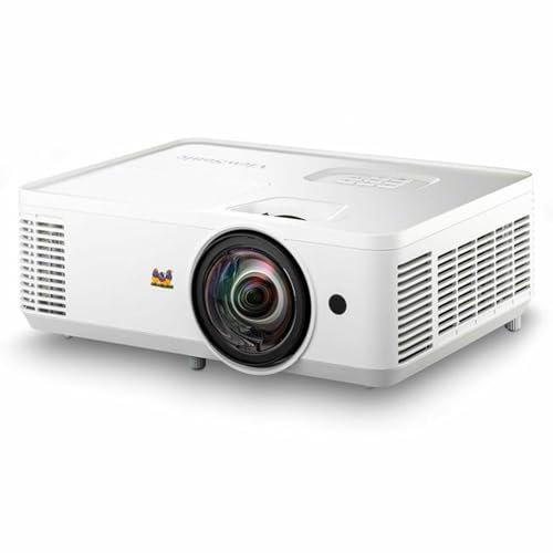 ViewSonic PS502X 4,000 ANSI Lumens XGA Short Throw Business & Education Projector​, Dual HDMI, USB Type-A, 0.616 Throw Ratio