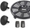 12 Pcs Air Fryer Silicone Corner Protectors, Rubber Bumpers Protective Feet Replacement Part, Black Round Rubber Feet for Air Fryer Grill Pan Replacement Parts Accessories