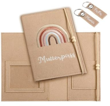 TPZORJX 1 pièce Étui pour livret sanitaire en feutre- porte-livret sanitaire Housse pour carnet d'examen et carnet de vaccination pour enfants – Organiseur – Cadeau pour les futures mamans