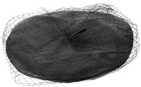 BESPORTBLE Béret pour Femme Chapeau Artiste avec Voile Maille Rétro Fascinateur Français Vintage Look