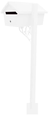 SHRGOMPIT Buzón de Correo Independiente for Exteriores, Moderno buzón con Cerradura de 47 Pulgadas, for casa, Oficina, Negocios, Zonas Rurales