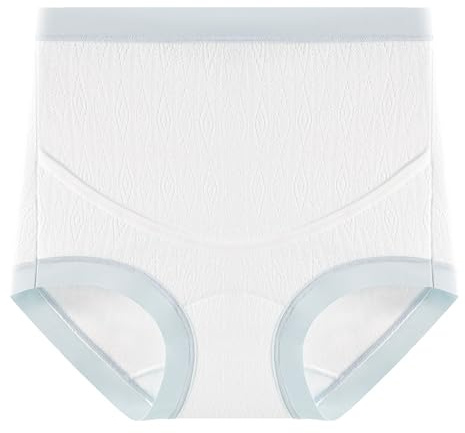 Obotsnoi Sous-vêtements de maternité confortables taille haute en coton élastique ventre lisse pour femmes enceintes à porter au quotidien post-partum sous-vêtements en coton lisse, bleu, XXL