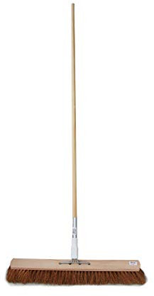 Kokos - Scopa a 4 fori, con manico a 4 fori 40 cm