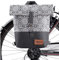 millybo Sweet Fahrradtaschen für Gepäckträger Damen & Herren, Fahrrad Tasche Hinten 3-in-1 Gepäckträgertasche und Rucksack, wasserfest (800.007 Lace Grey)