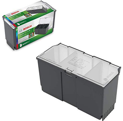 Bosch Zubehörbox (AC für Bosch Werkzeugkasten SystemBox | Größe M, Zubehörbox Mitte (2/9) für Systembox Größe M, zur Aufbewahrung von Bosch Elektrowerkzeugen)