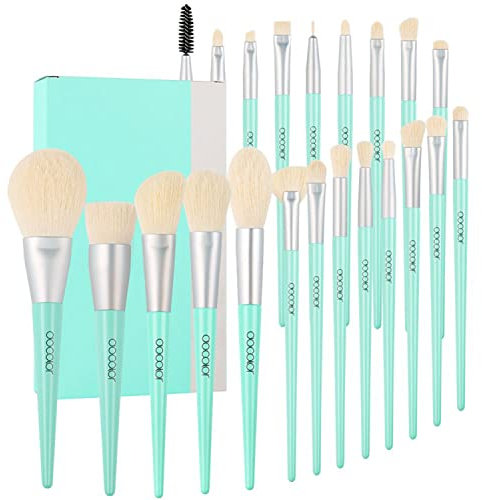 Docolor Make Up Pinsel Set 22 Stück Professionelles Make Up Pinsel Set für Kabuki Powder Foundation Contour Blending Blush Concealer Lidschatten Pinselset