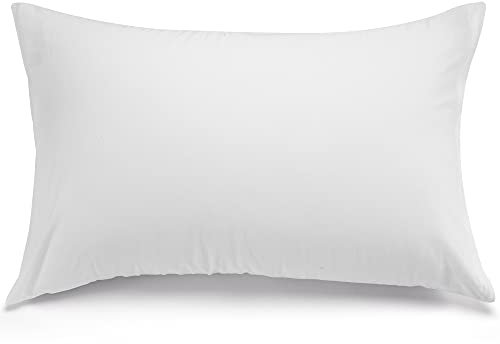 ATsense 2er Set Kissenbezug 40x80 cm - 100% Gewaschene Baumwolle, Leinen-Optik, Weiß Kopfkissenbezug mit Reißverschluss, Oeko-TEX Zertifiziert Weich, Nicht Lleicht Verformbar