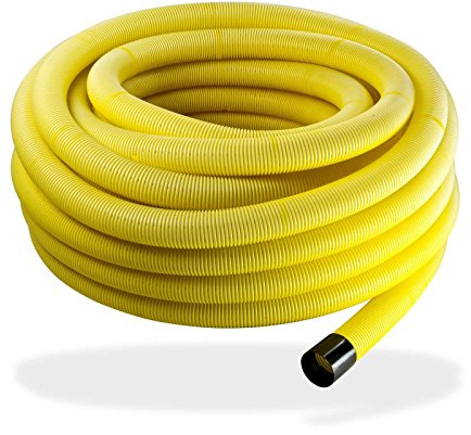 Doubleyou Geovlies & Baustoffe | Drainage | Drainagerohr | DN50 Gelocht | 30 Meter | Flexibles PVC-U Dränrohr | DIN 1187 | Effektive Entwässerung für Keller, Garten und mehr...