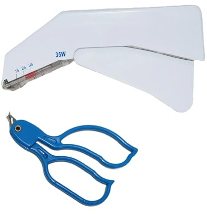 Dentaplex Disposable Skin Stapler with Remover Suture Set First aid Surgical suturing kit Medical staplers 35 Preloaded Staples Veterinary use