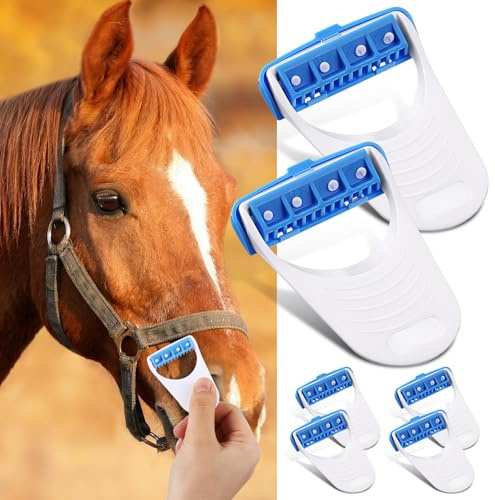 Lanties 6 Pcs Horse Clippers Grooming Razor Disposable Grooming Razor Fit for Horse and Pet, White