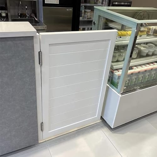 Cafe svängbara enkeldörrar, slagdörrar, diskbar halvmidja dörrport, Butlerdörr staket for butik/emporium/entré(W75xH90cm(29 1/2x35 3/8))