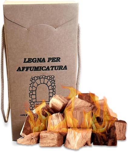 La Giasara legna Castagno per affumicatura da 2 kg. Consigliata per carni come pollo e maiale. Verdure come patate e cipolle alle quali rilascia un sapore dolce e leggermente affumicato.