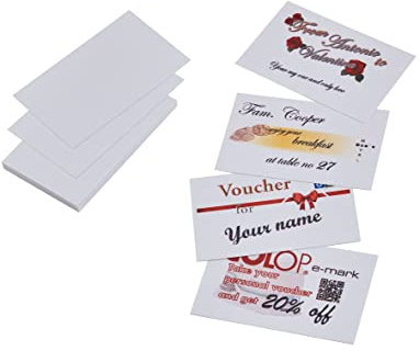 COLOP e-mark Lot de 100 cartes de visite en papier Blanc