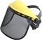 Yeory Safety Face Shield with Mesh Visor for Chainsaw Trimmer Pole Pruner, Safety Helmet with Visor, Mesh Face Shield, chainsaw helmet