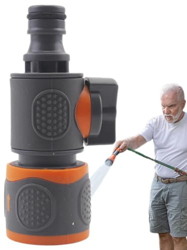 Quick Connect Hose Fittings in-Lines Water Hose Fittings Quick Release, Garden Hose Connectors with Control Valve, Garden Hose Shut Off Valve for Hose Reel