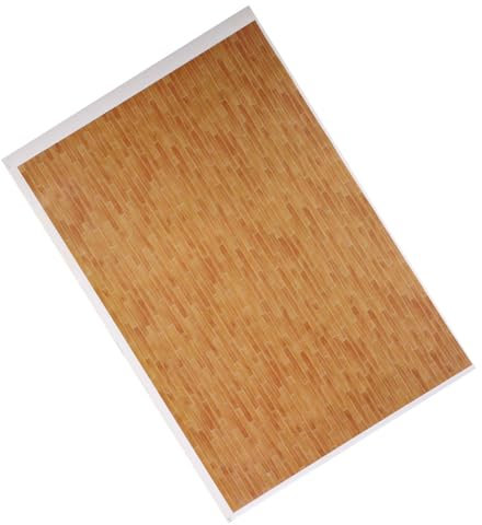 YARNOW Miniatur Fußbodenpapier Für Puppenhaus DIY Mini Haus Bodenaufkleber Holzmaserung Mit Perfektem Design Für Kreative Miniaturdekoration Für Freunde Und Geschenkanlässe