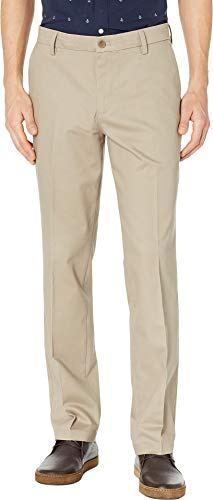 Dockers Men's Straight Fit Signature Lux Cotton Stretch Khaki Pant - Creased, Timberwolf, 38W x 30L