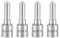 EBTOOLS Einspritzdüse Tuning Einspritzventil 4 Stück Edelstahl Nadelventil für TDI T4 111kw 0,21 DSLA150P764 0433175176 Silber