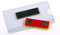 EUROPEL Kunststoff-Ausweishalter mit Magnetverschluss - Set zu 24 Stück - 75 x 40 mm - Ausweis- und Namensschildhalter - mit Magnet - mit Blanko-Einsteckschildern