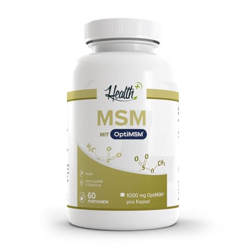 Zec+ Health+ MSM Kapseln - 120 Kapseln hochdosiert mit OptiMSM, mehrfach destilliert, Made in Germany