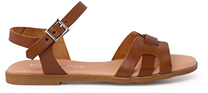 Pisamonas Sandalias Pala Romana Piel Mujer Y Niña Talla 37 Color Cuero