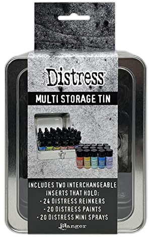 Ranger Tim Holtz Distress Multi Storage Tin - Holds 20 Flip Top Paints