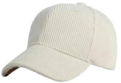 YIUPEDRFG Outdoor Reise Baseballkappe, verstellbarer Riemen, sportlicher Stil, Sonnenschutz, leicht, bequem, aus Cord, atmungsaktiv, Beige