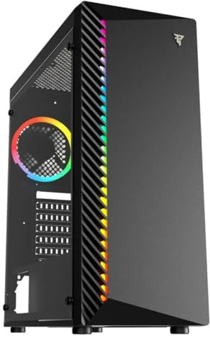 Tempest Shade Torre PC RGB, ATX, Cristal Templado, Alta Ventilación, USB 3.0, 4 Ventiladores 120mm Preinstalados, Torre Gaming Negra