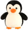 Aurasky Pinguin Kuscheltier Süß, Plüschtier Pinguin 23cm, Pinguin Stofftier zum Kuscheln & Spielen, Plüschpinguin Kissen Puppe Geschenk für Fans Kinder Mädchen Jungen(Schwarz)