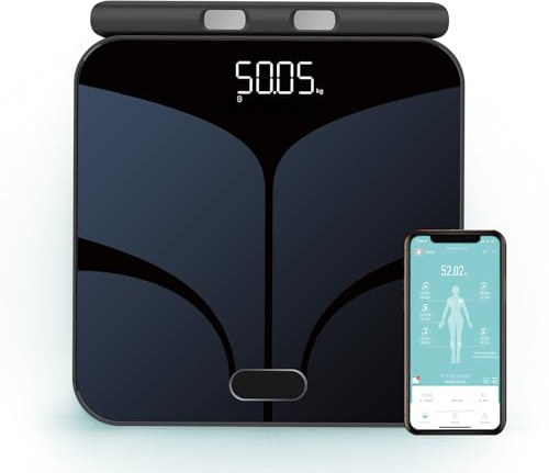 Fitdays Smart Scale for Body Weight and Fat Percentage FSA&HSA Eligible, 8-Electrode Digital Bathroom Scale with BMI, Body Fat & Muscle Mass to 28 Body Composition and Printable Body Analysis Report
