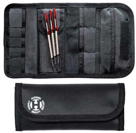 Harrows Darttasche Blaze 3 | Dartkoffer Darthalter I Dartkoffer für 3 Dartpfeile | Professionelles Dart-Zubehör (Nacht Dunkel)