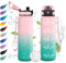 Trinkflasche Kinder Auslaufsicher 500ml, Wasserflasche Kohlensäure Geeignet, Sport Trinkflasche mit Zeitmarkierung, Trinkflasche mit Filter, Perfekt für Kindergarten, Schule, Büro, Picknick