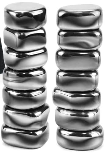 Tatxmalv 20 Pièces Aimants en Hématite Noirs, Pierres Magnétiques Naturelles Irrégulières, Pierres Magnétiques de Jeu avec Corde, Aimant Décoratif pour Famille Bureau Fête Réfrigérateur